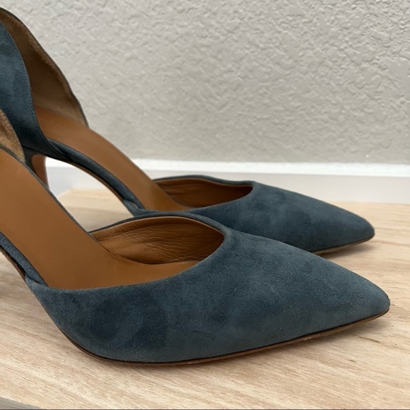 Vince Blue Jay Celeste D'Orsay Suede Pump Heels 9.5 - Picture 4 of 9